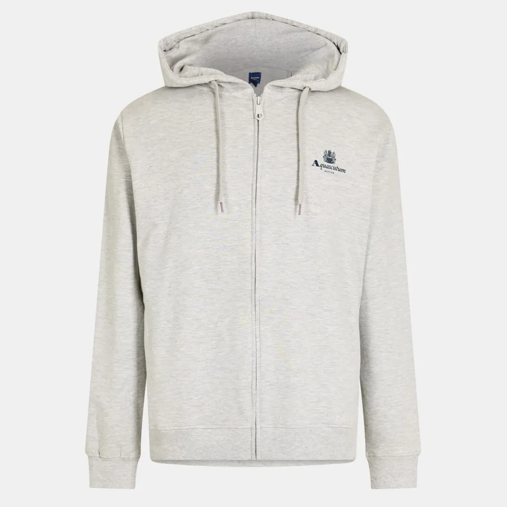 Hoodies*Aquascutum Lg Zf Hoody in Grey