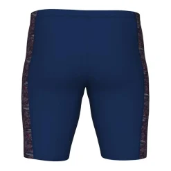 Fitness And Gym Shorts*Arena Mens Abstract Tiles Jammer Swim Shorts in Navy Red