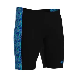 Fitness And Gym Shorts*Arena Mens Pooltiles Jammer Swim Shorts in black blue