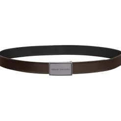 Belts*Armani Exchange Buckle Belt in Black