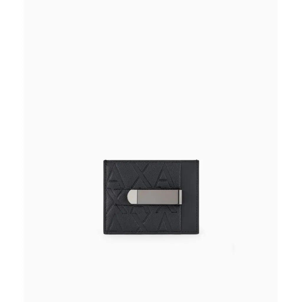 Wallets*Armani Exchange Card Holder in Black