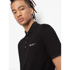 Polo Shirts*Armani Exchange Cotton Polo Shirt in Black
