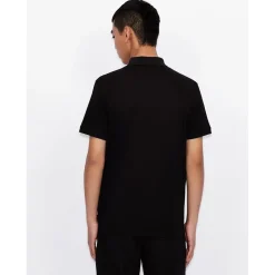 Polo Shirts*Armani Exchange Cotton Polo Shirt in Black