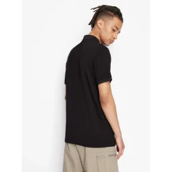 Polo Shirts*Armani Exchange Cotton Polo Shirt in Black