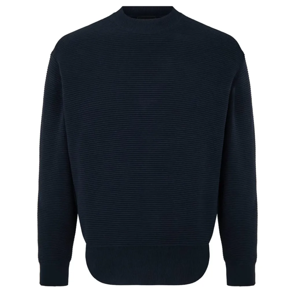 Knitwear*Armani Exchange Crew Neck Regular Fit Pullover in Blue