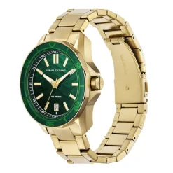 Jewellery-Watches*Armani Exchange Exchange Mens Three Hand Date, Gold Tone Stainless Steel Watch, Ax1951 in Gold