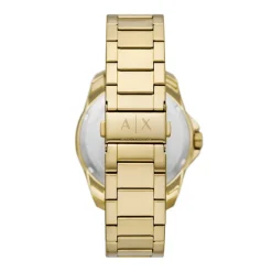 Jewellery-Watches*Armani Exchange Exchange Mens Three Hand Date, Gold Tone Stainless Steel Watch, Ax1951 in Gold
