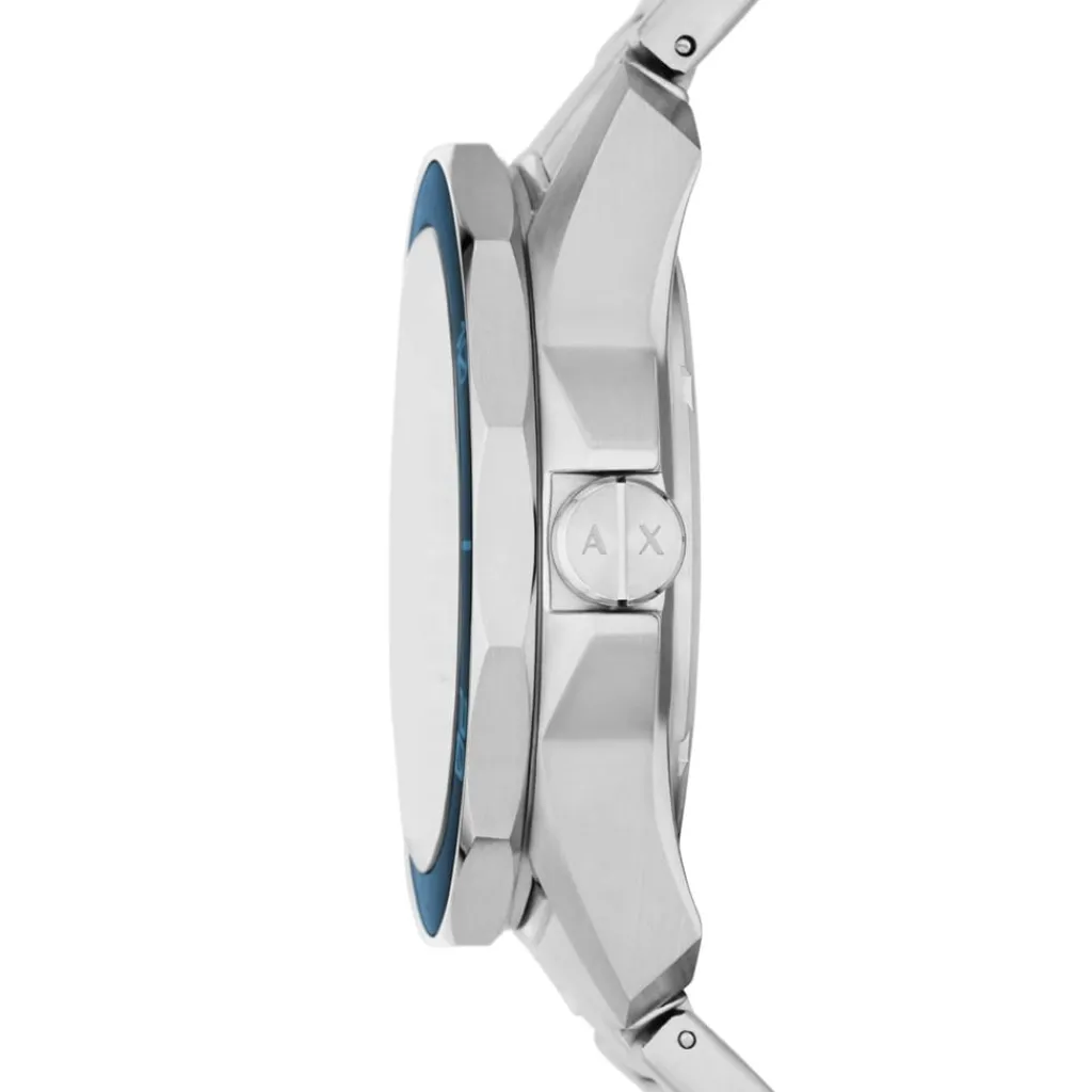 Jewellery-Watches*Armani Exchange Exchange Mens Three Hand Date, Stainless Steel Watch, Ax1950 in Silver