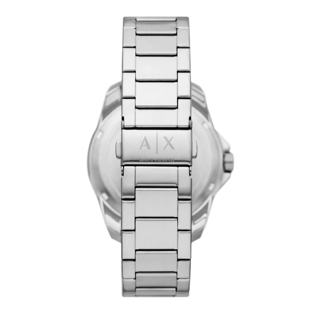 Jewellery-Watches*Armani Exchange Exchange Mens Three Hand Date, Stainless Steel Watch, Ax1950 in Silver