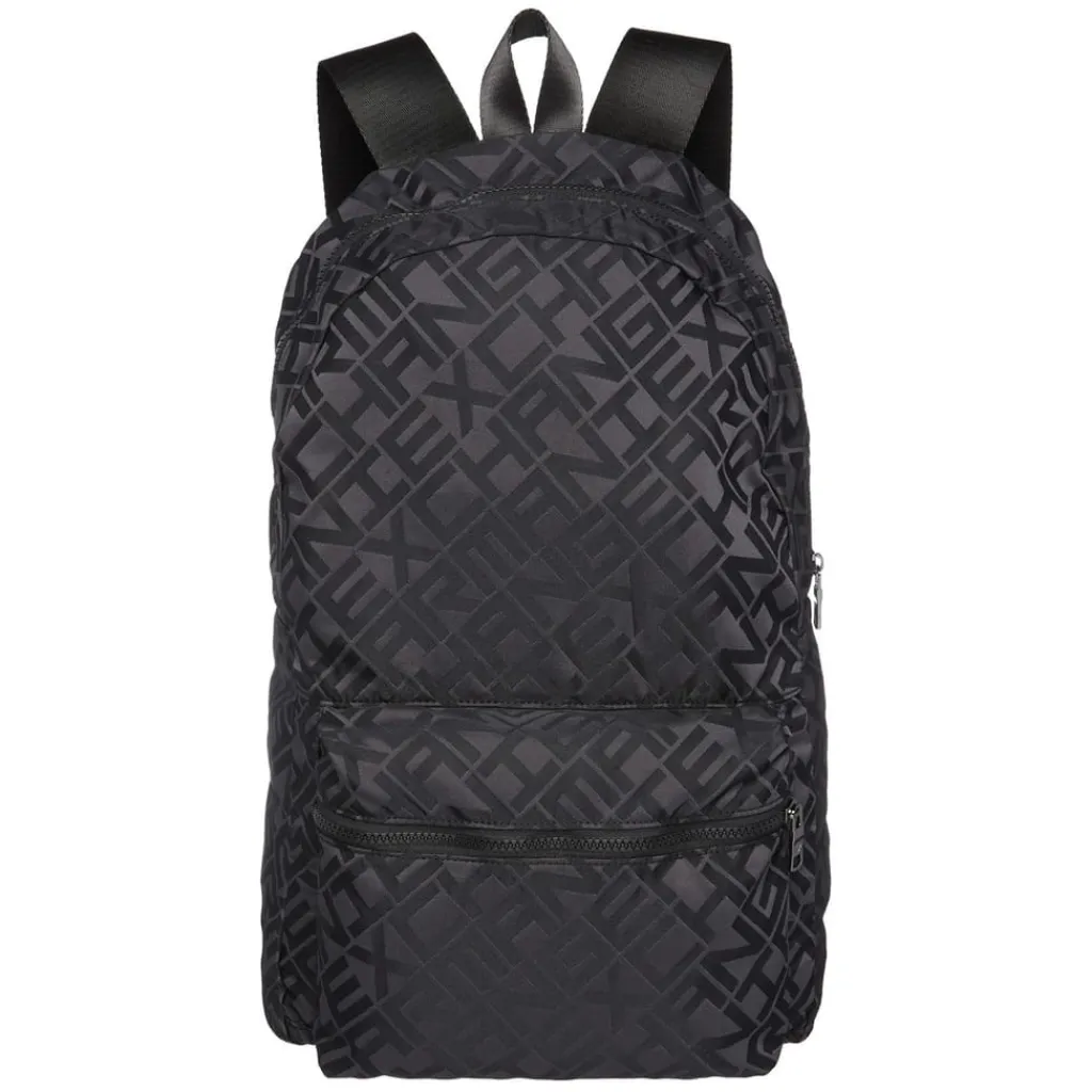 Bags*Armani Exchange Exchange All Over Logo Backpack in Black