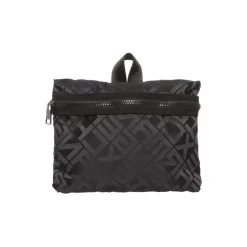 Bags*Armani Exchange Exchange All Over Logo Backpack in Black