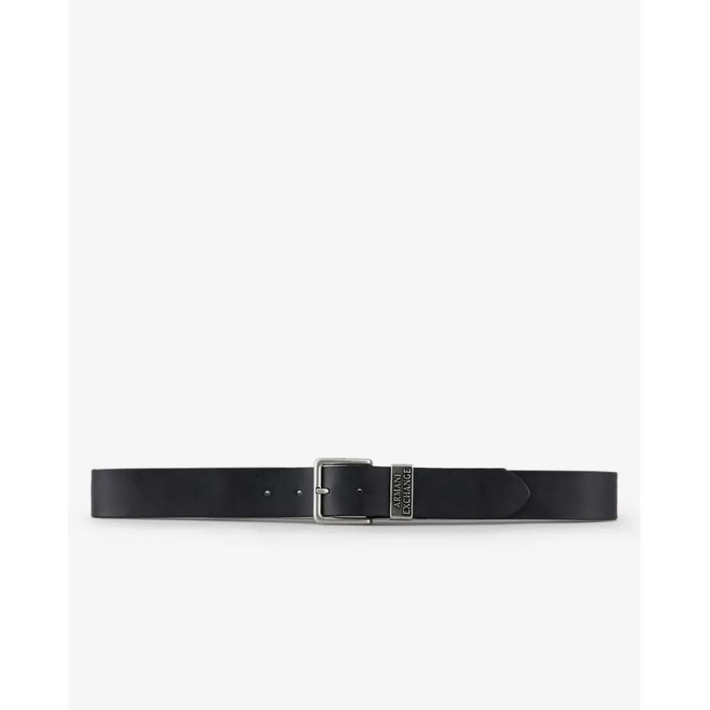 Belts*Armani Exchange Exchange Mens Inner Logo Belt in Brown