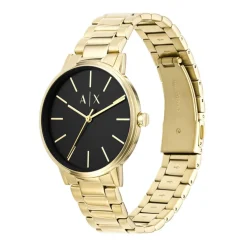 Jewellery-Watches*Armani Exchange Exchange Three Hand Watch And Bracelet Gift Set in Gold