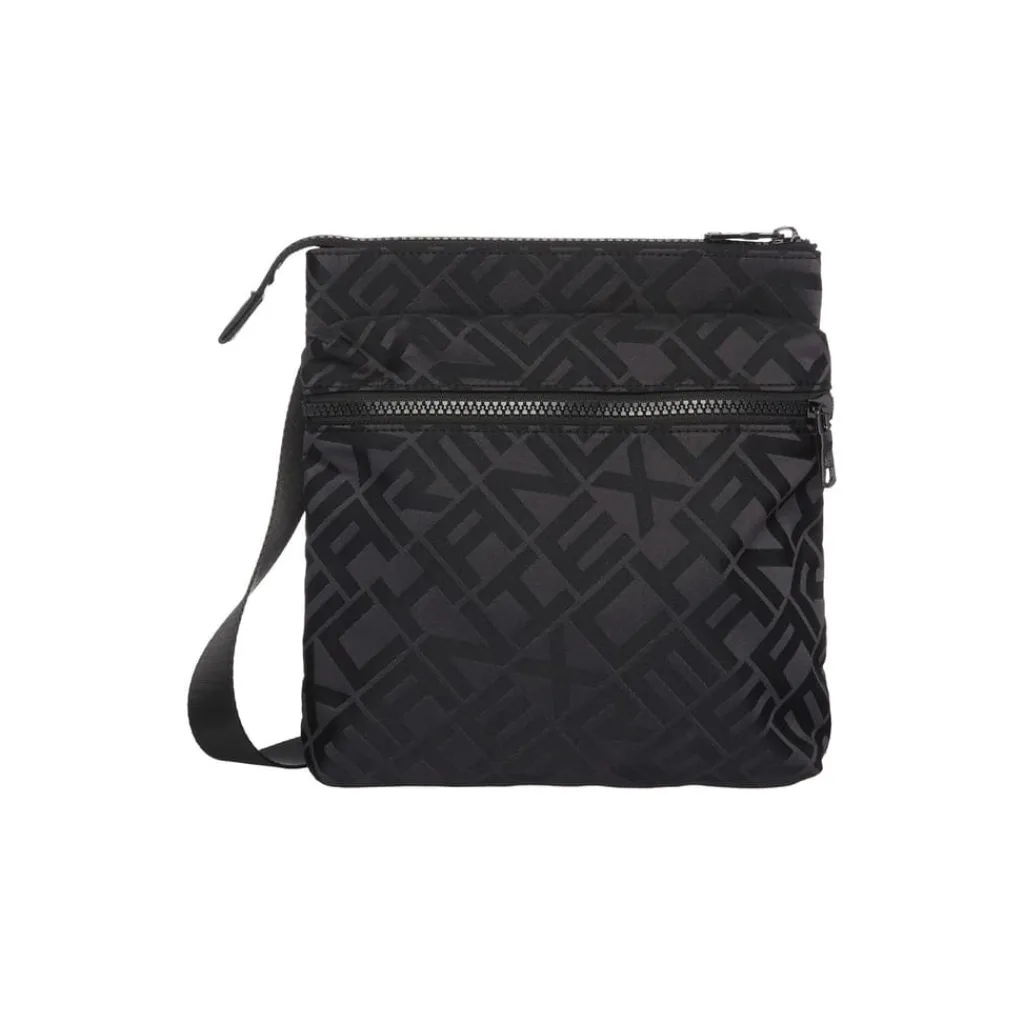 Bags*Armani Exchange Exchange Lettering Messenger Bag with Detachable Strap in Black