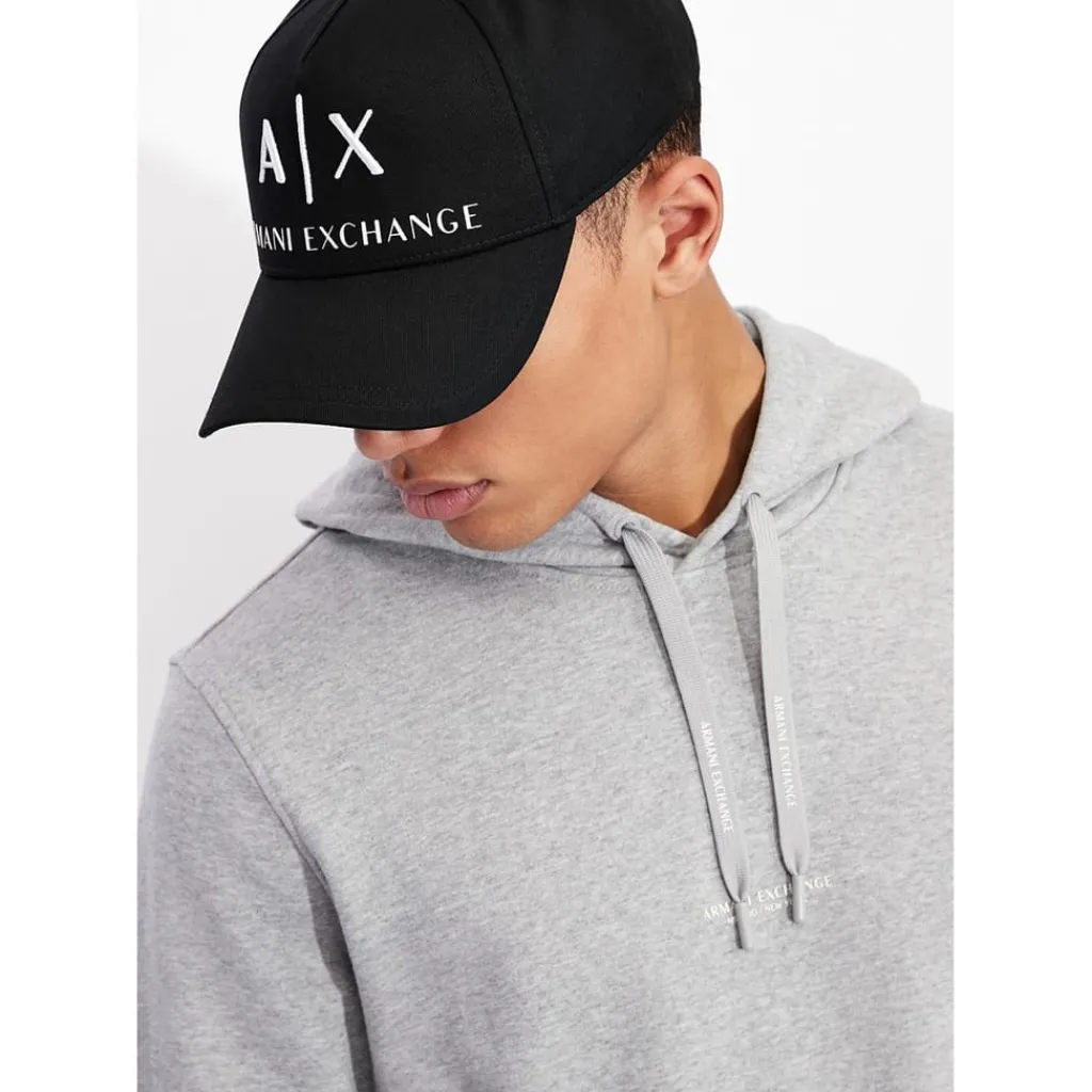 Caps-Hats*Armani Exchange Logo Baseball Cap in Black
