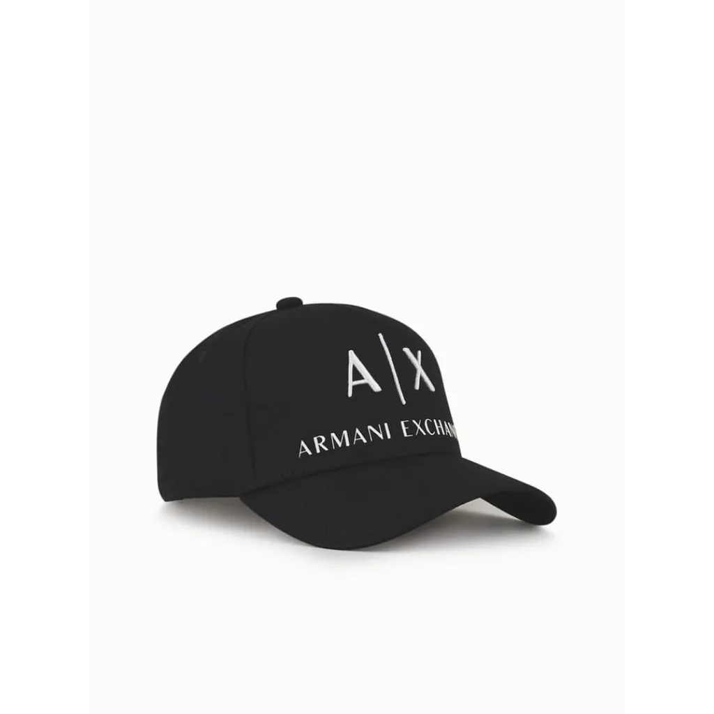 Caps-Hats*Armani Exchange Logo Baseball Cap in Black