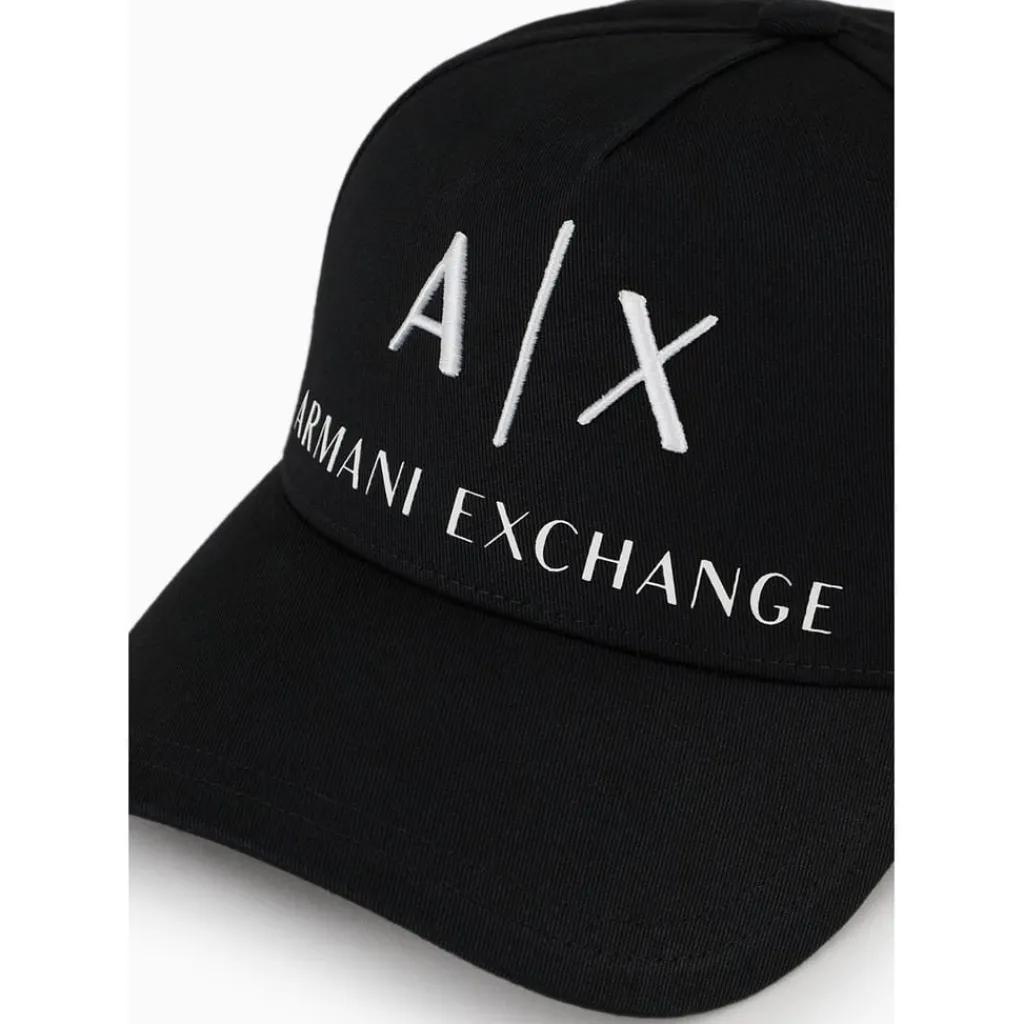 Caps-Hats*Armani Exchange Logo Baseball Cap in Black