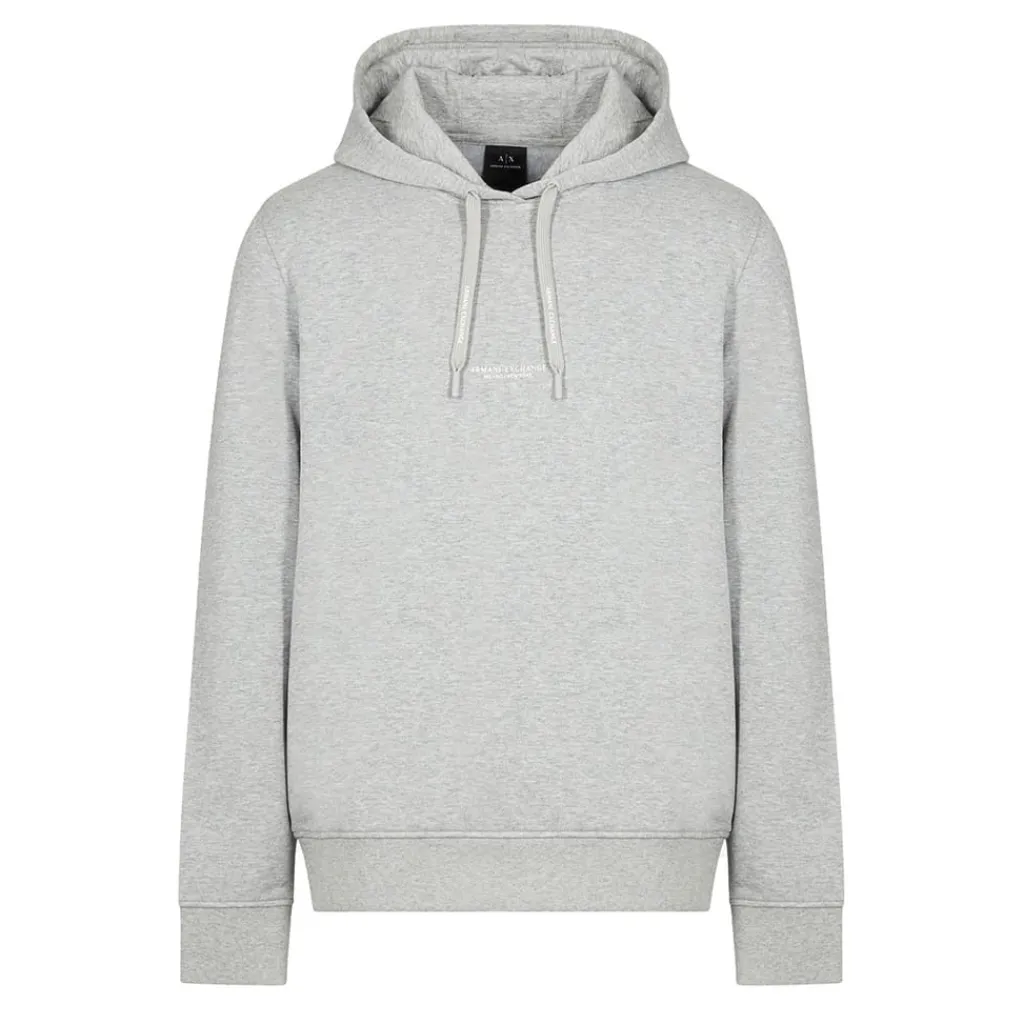 Hoodies*Armani Exchange Logo Hoodie in Grey