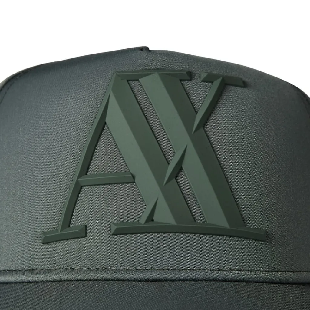Caps-Hats*Armani Exchange Logo Print Baseball Cap in Grey