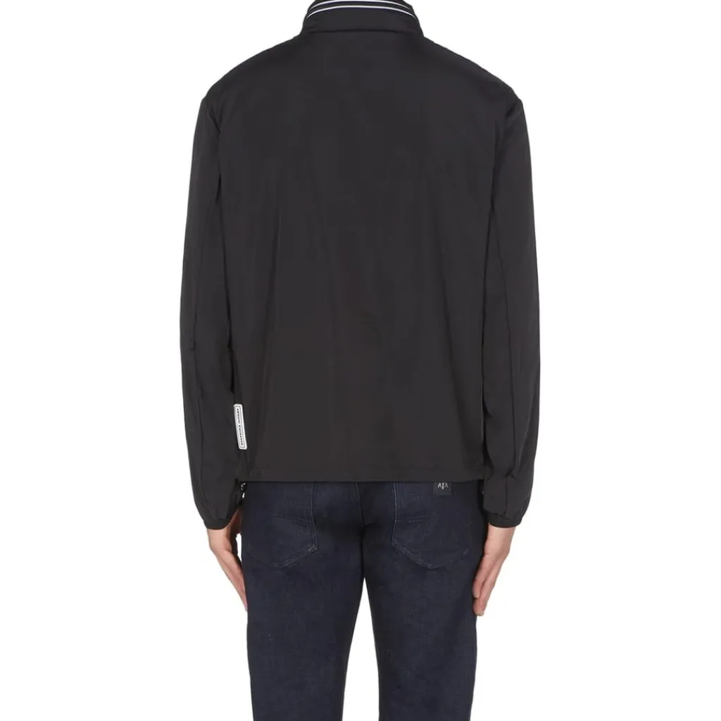 Coats And Jackets*Armani Exchange Mens Exchange Patch Logo Jacket in Black