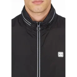 Coats And Jackets*Armani Exchange Mens Exchange Patch Logo Jacket in Black