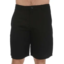 Shorts*Armani Exchange Mens Linen Rayon Twill Shorts in Black