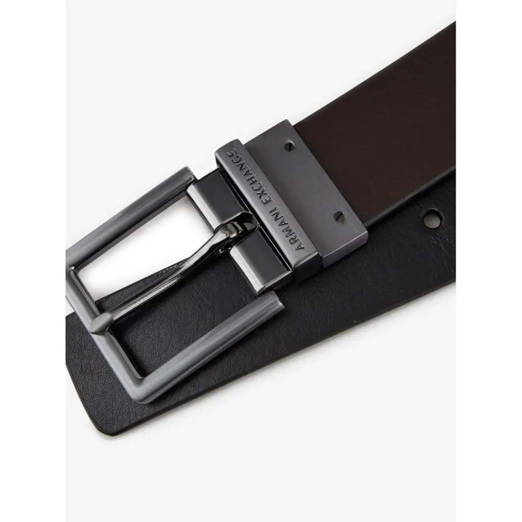 Belts*Armani Exchange Metal Tab Belt in Multi