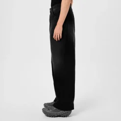 Jeans*Balenciaga Denim Size Sticker Baggy Trousers in Black