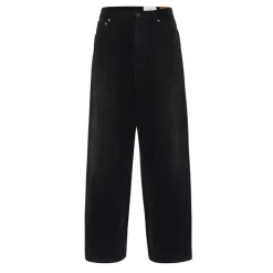 Jeans*Balenciaga Denim Size Sticker Baggy Trousers in Black