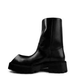 Boots*Balenciaga Rhino Chelsea Leather Boots in Black