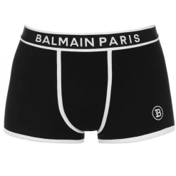 Underwear And Socks*Balmain Paris Logo Boxers in Black