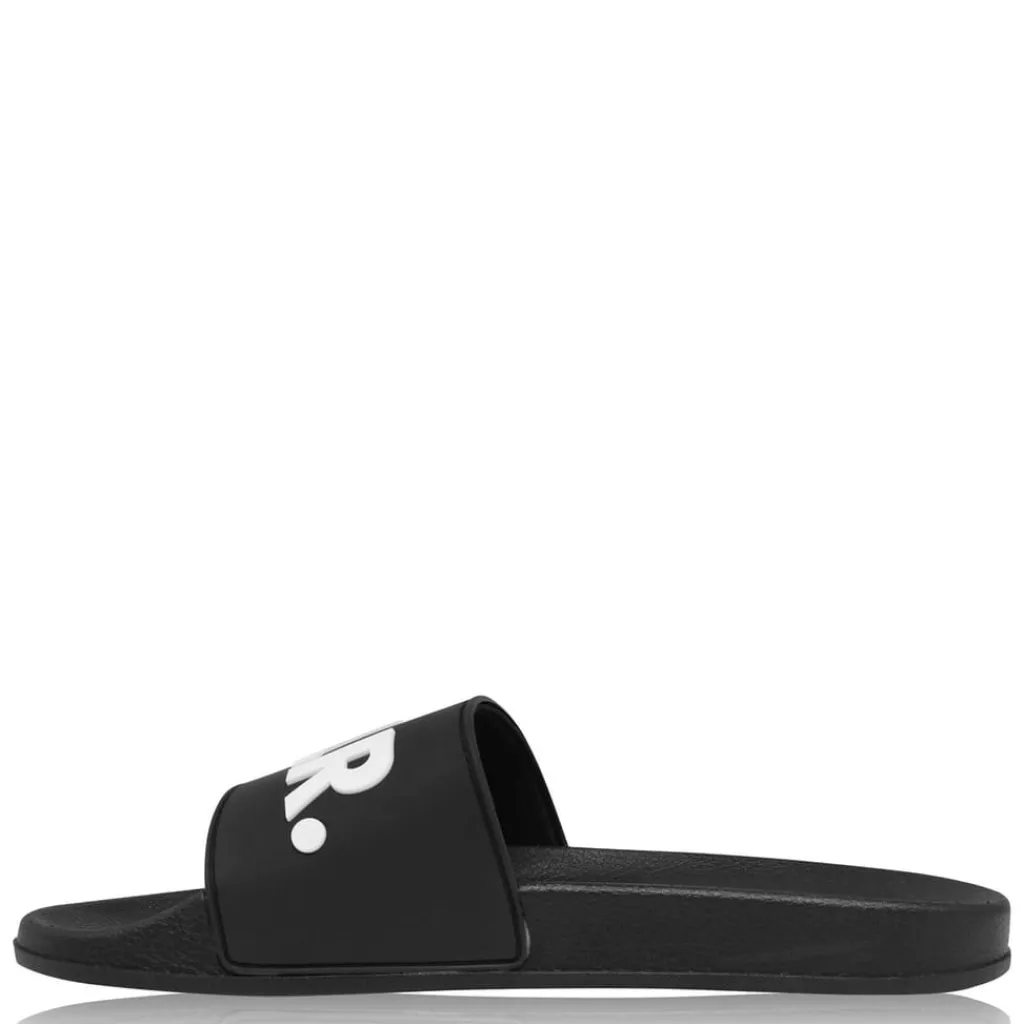 Beach Shoes*BALR Logo Sliders in Black