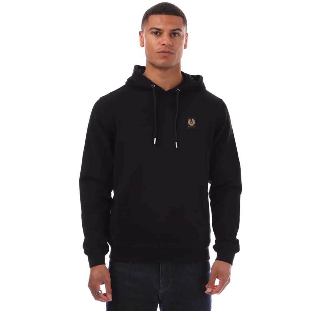Hoodies*Belstaff Cotton Fleece Hoodie in Black