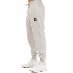 Trousers*Belstaff Cotton Fleece Sweatpants in Silver