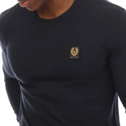 T-Shirts And Vests*Belstaff Cotton Jersey Long Sleeve T-Shirt in inkwell