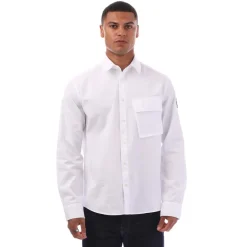 Polo Shirts|Shirts*Belstaff Garment Dye Cotton Scale Shirt in White