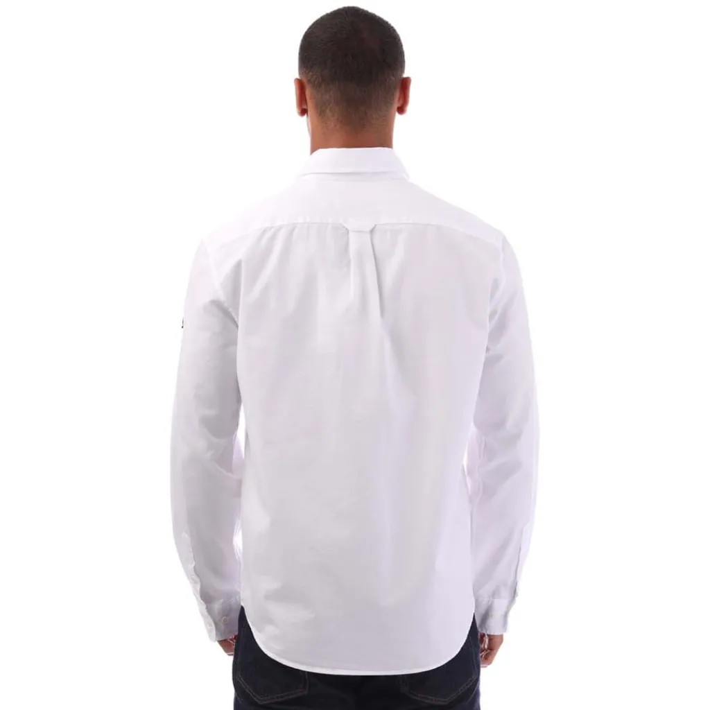 Polo Shirts|Shirts*Belstaff Garment Dye Cotton Scale Shirt in White