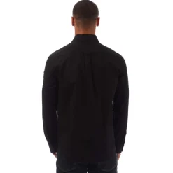 Polo Shirts|Shirts*Belstaff Garment Dye Cotton Scale Shirt in Black