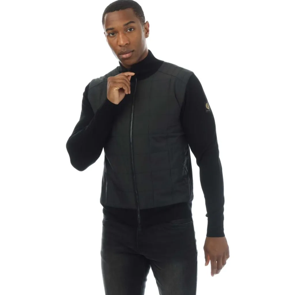 Knitwear*Belstaff Kelbrook Zip Cardigan in Black
