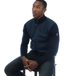 Knitwear*Belstaff Kelbrook Zip Cardigan in Navy