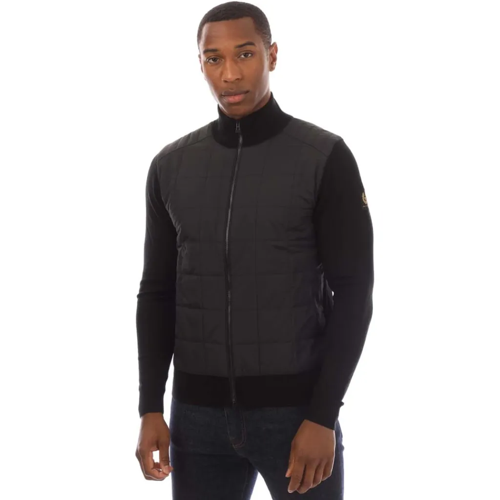 Knitwear*Belstaff Kelbrook Zip Cardigan in Black