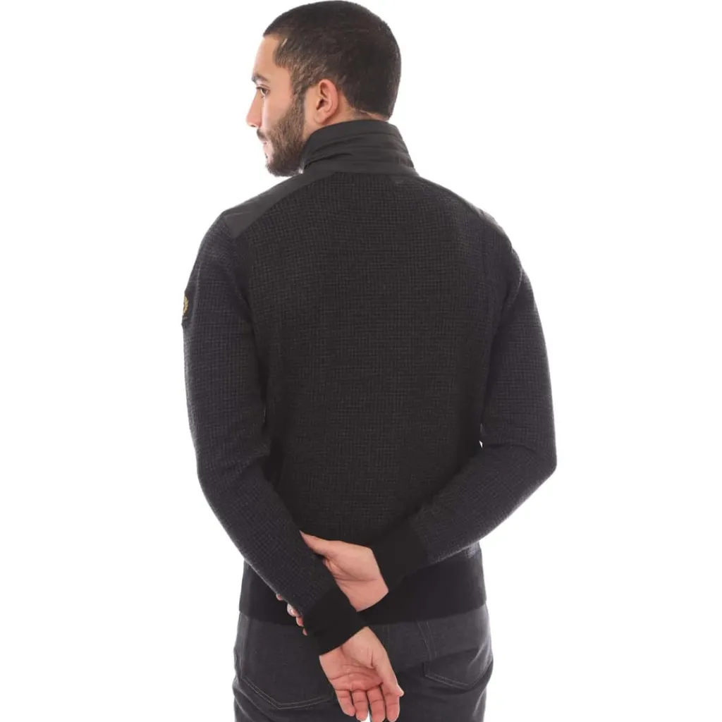 Knitwear*Belstaff Kelby Zip Cardigan in Black