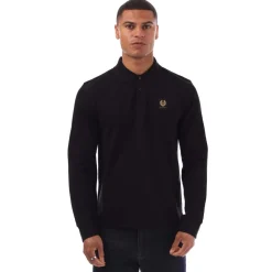 Polo Shirts|T-Shirts And Vests*Belstaff Long Sleeved Polo Shirt in Black