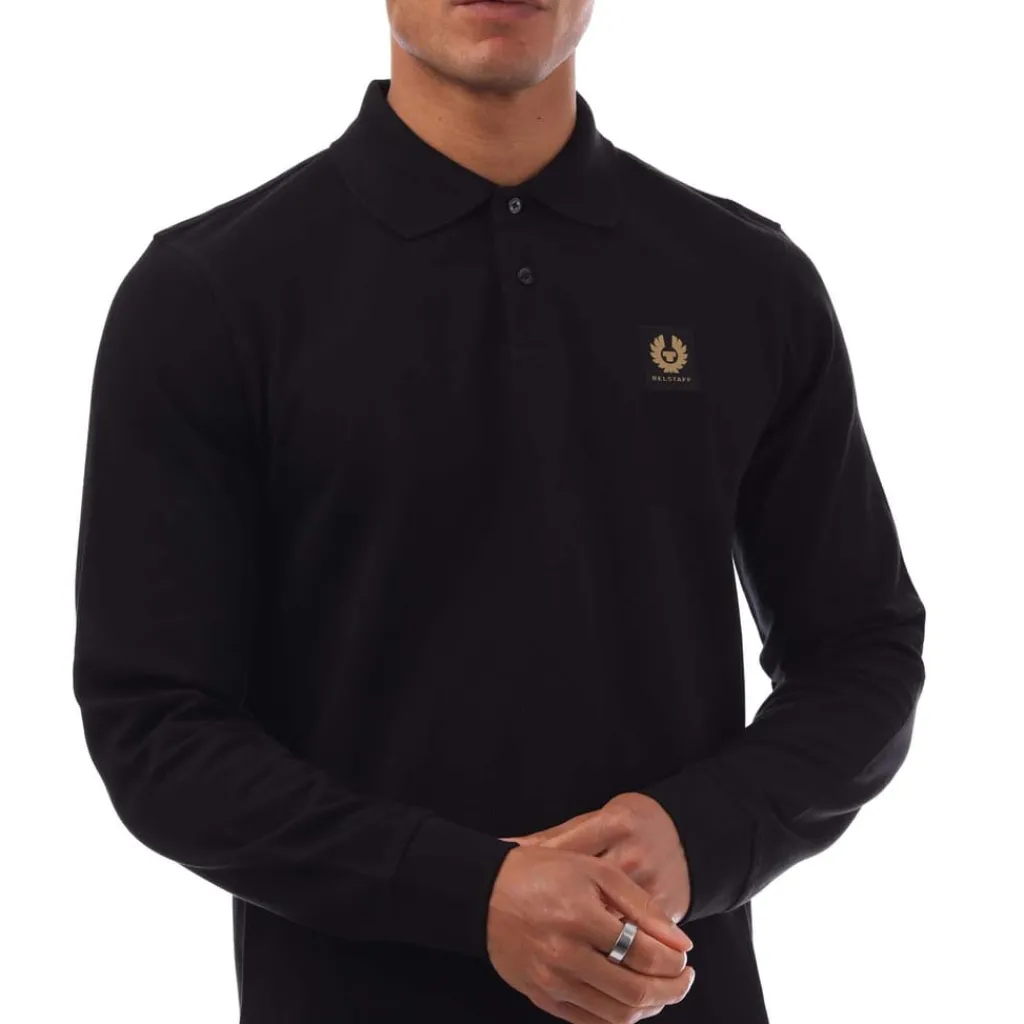 Polo Shirts|T-Shirts And Vests*Belstaff Long Sleeved Polo Shirt in Black