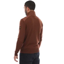 Knitwear*Belstaff Merino Wool Kebly Zip Cardigan in Brown