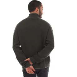 Knitwear*Belstaff Pima Cotton Cole Quarter Zip Jumper in Green
