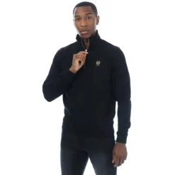 Sweatshirts*Belstaff Quarter Zip Sweatshirt in Black