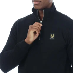 Sweatshirts*Belstaff Quarter Zip Sweatshirt in Black