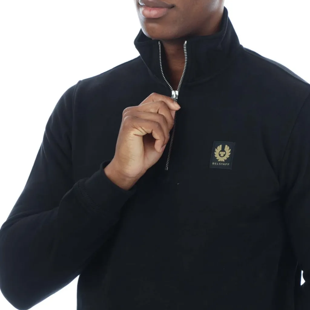 Sweatshirts*Belstaff Quarter Zip Sweatshirt in Black