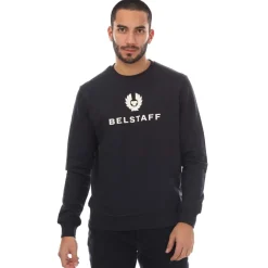 Sweatshirts*Belstaff Signature Crewneck Sweatshirt in Navy